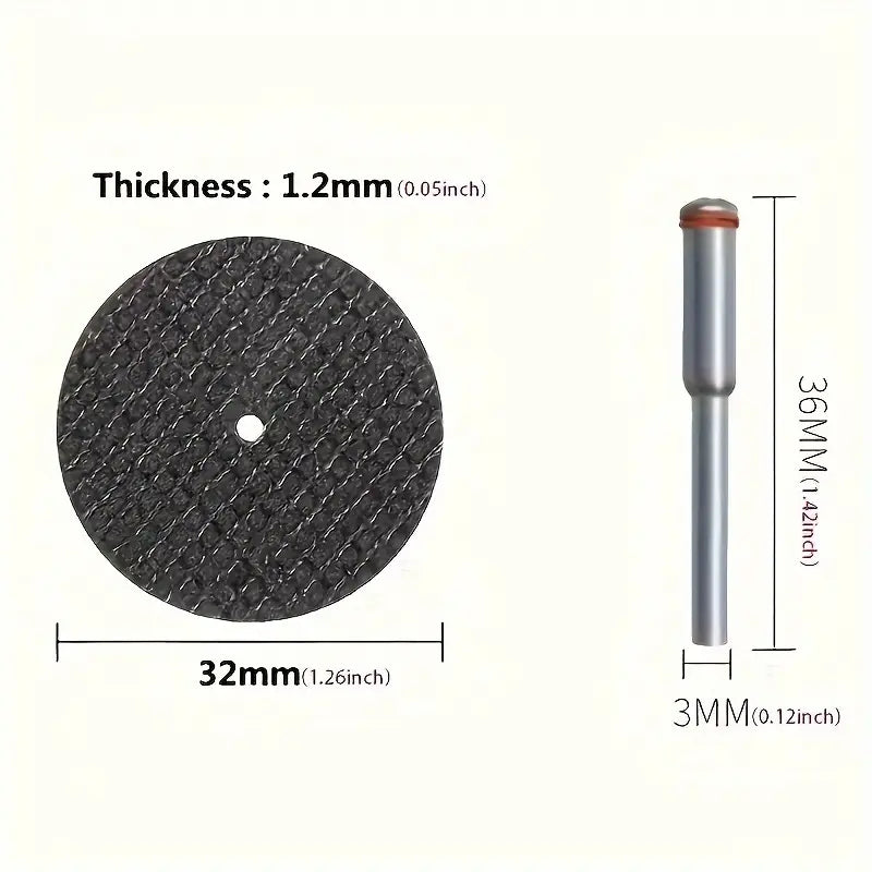 32mm Metal Cutting Disc 25PC WITH HOLDER