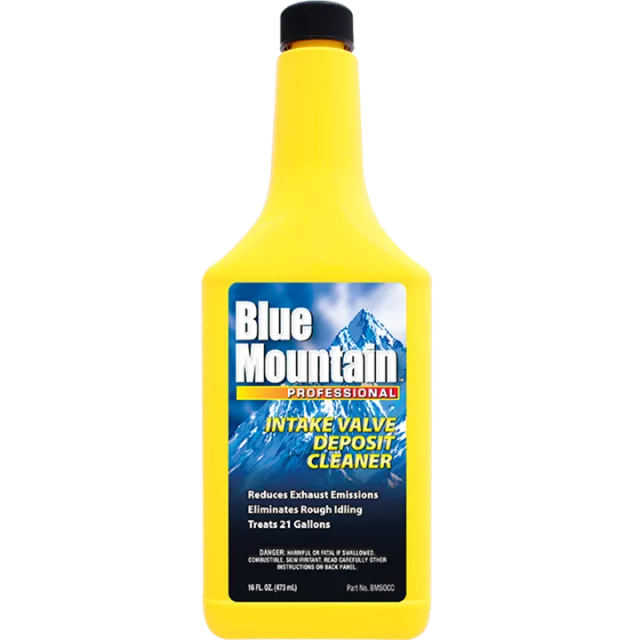 10X BLUE MOUNTAIN FUEL INTAKE VALVE DEPOSIT CLEANER 16oz / 480ml (10 BOTTLES)
