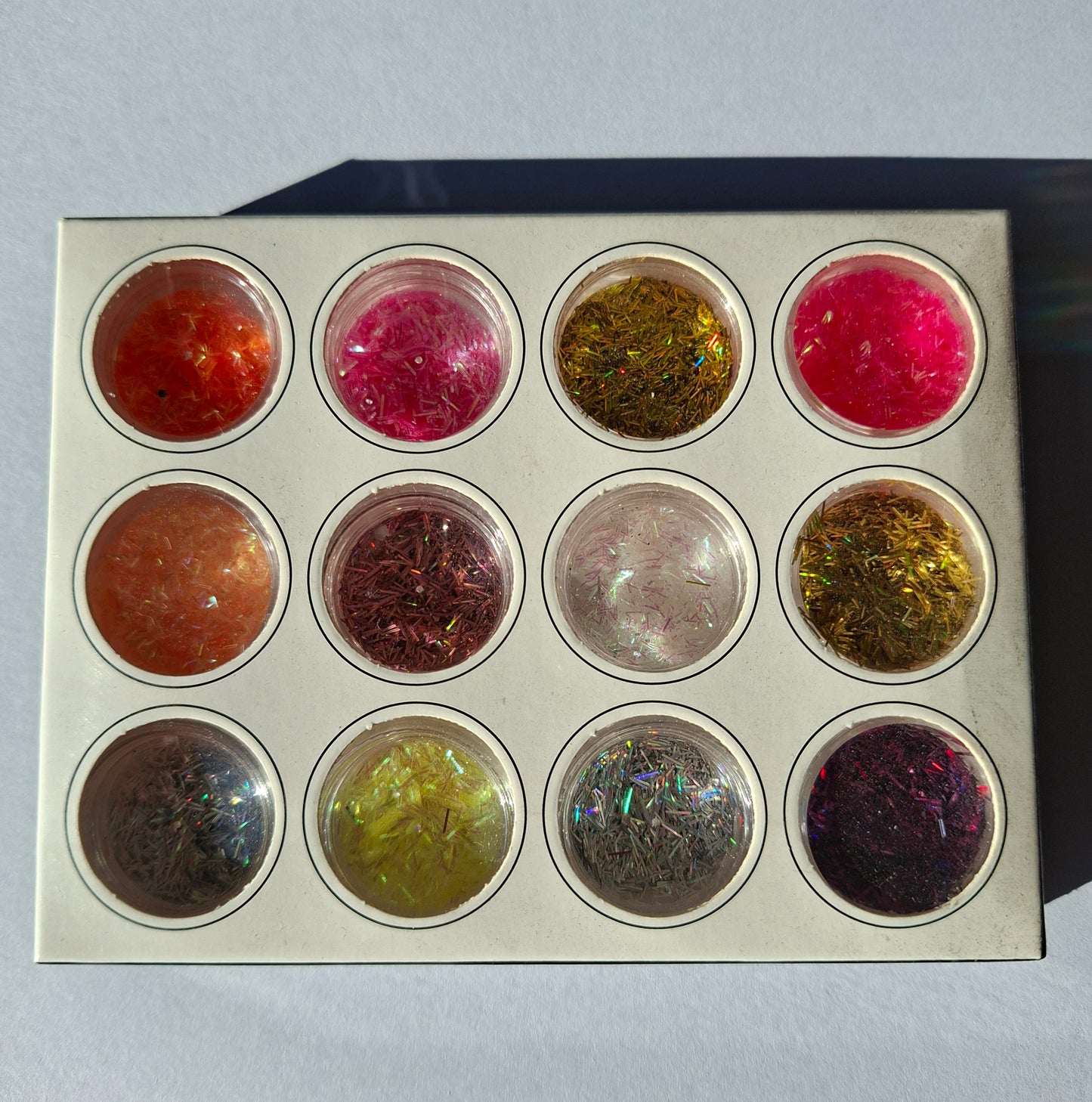 FINE SHELL FLASH SEQUINS FOR RESIN - 12 COLOUR PACK