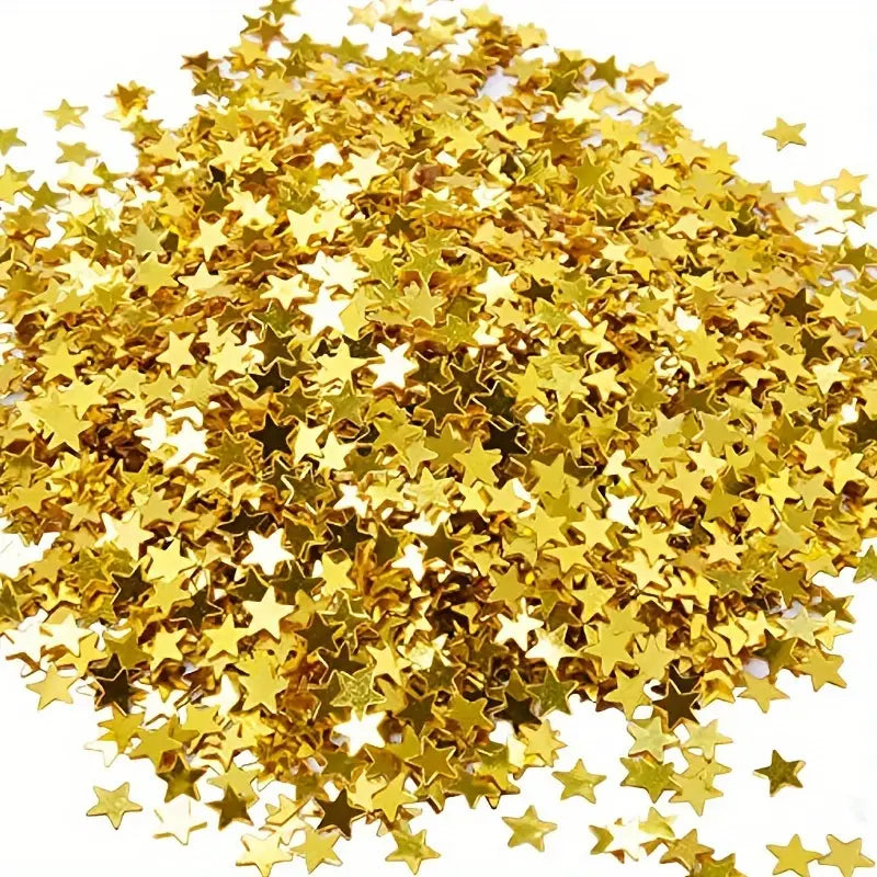 10G GOLD GLITTER STARS FOR RESIN