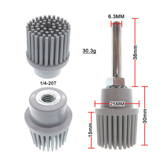 1 Inch 25mm Gray Bristle Disc P120