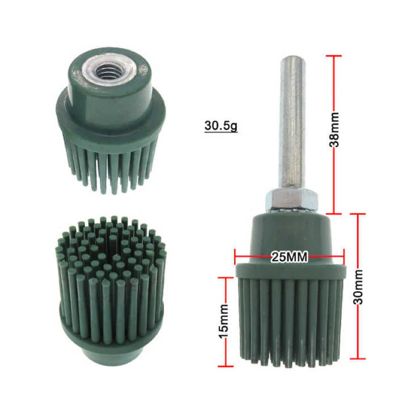1 Inch 25mm Green Bristle Disc P50