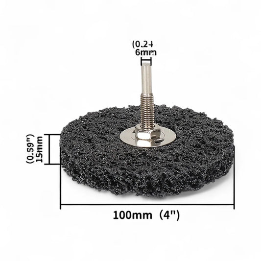 100MM BLACK CLEAN & STRIP DISC WITH ADAPTOR