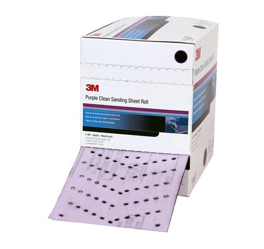 3M Hookit Purple Clean Sanding Roll P60 grade 115mm x 12m 30738
