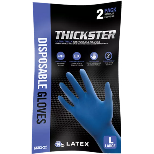 Sas Thickster Pf Latex Gloves Large (2 Pair)