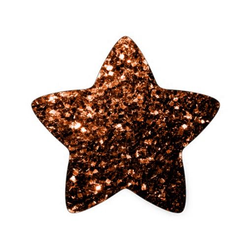 10G BRONZE GLITTER STARS FOR RESIN