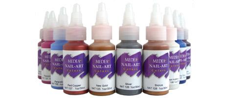 10pack Medea Nail Art Airbrushing colours set