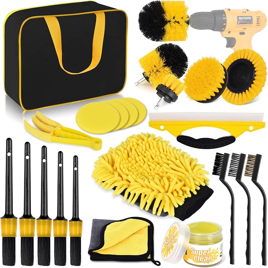 20PCS Car Wash & Detailing Brush Kit