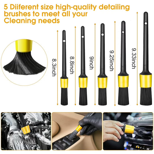 20PCS Car Wash & Detailing Brush Kit