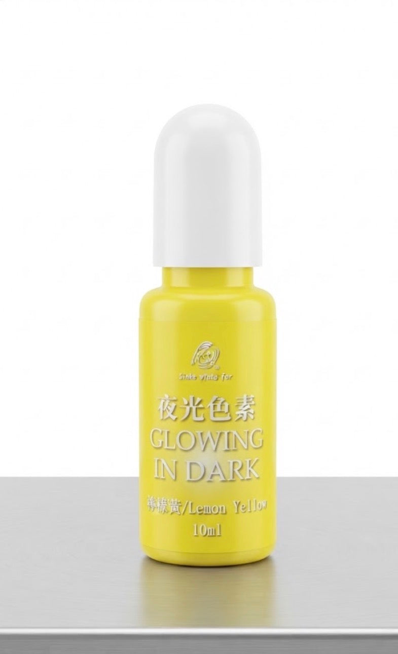 GLOW IN THE DARK LEMON YELLOW UV RESIN DYE