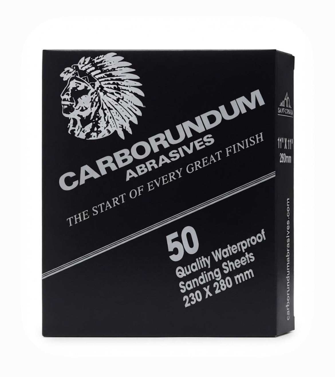 50PACK SANDPAPER SHEETS P100 230MM X 280MM