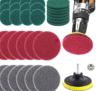 BULK PACK 51PC SCOTCH PADS & ATTACHMENTS SET