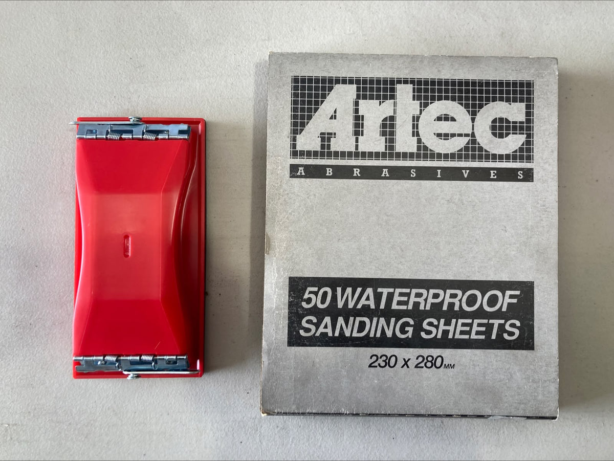 SANDPAPER KIT! 50PC PACK & SANDING BLOCK