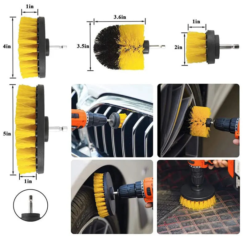 20PCS Car Wash & Detailing Brush Kit