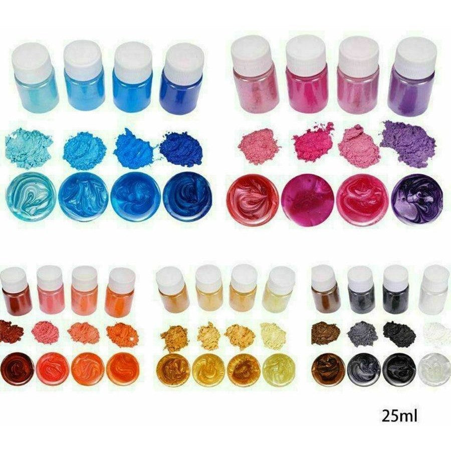 4pk Orange Shades Pearl Powders For Resin & Crafts